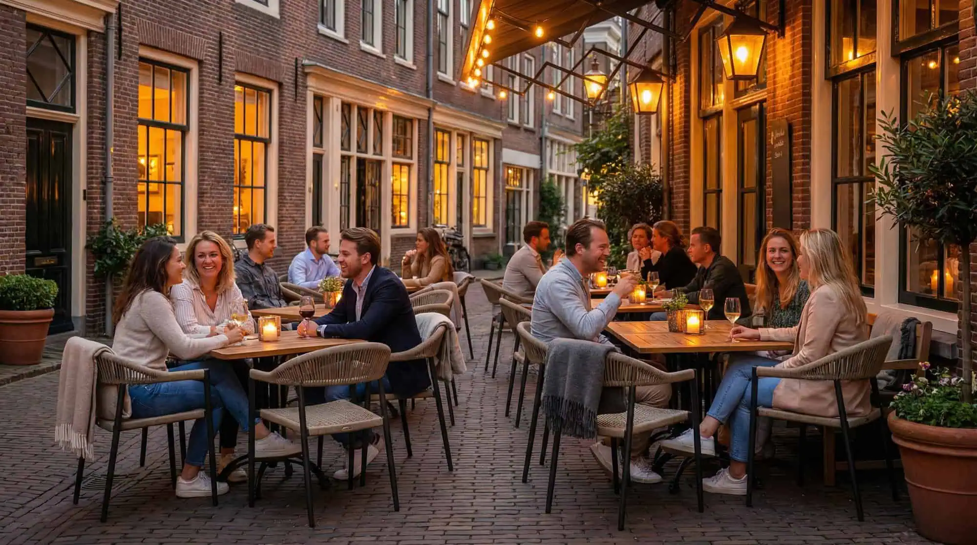 Prague chaises empilables en rotin vert avec accoudoirs pour la restauration