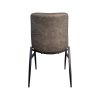 Super-Seat | Description de la chaise | Pieds en métal noir et assise rembourrée foncée. Conception minimaliste pour le secteur de l'hôtellerie et de la restauration. | Mobilier de restauration