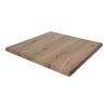 tables de terrasse Werzalit chêne 70x70cm avec base