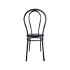 Super-Seat | La Vienne | Un meuble en métal noir avec un tapis rond en métal noir, un bouton en métal noir, un bouton sur le pot. | Horecameubilair