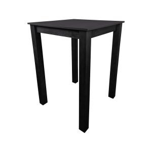 Super-Seat | The Parker Tables de bar café noir pour l'horeca 80x80cm | Table en bois noir, design minimaliste, parfaite pour les cafés cosy. |. | Horecameubilair