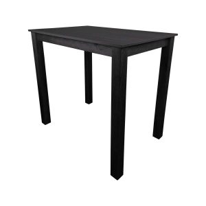 Super-Seat | The Parker Tables de bar café noir pour l'horeca 120x80cm | Table en bois noir à quatre pieds, plateau lisse ; élégante et simple. | Horecameubilair