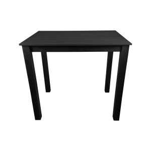 Super-Seat | Les tables Parker | Zwarte houten tafel met vier poten, eenvoudig ontwerp. Parfait pour le café noir. | Horecameubilair