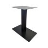 Super-Seat | Bases de table design à pied central | Tafelpoot en métal noir, ontwerp minimaliste avec plate-forme droite et vierkante bovenplaat. | Horecameubilair
