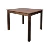 Super-Seat | The Parker brown café catering STA table | Bois brun foncé avec quatre pieds droits, design minimaliste, 120x80cm. | Mobilier pour la restauration