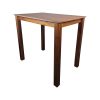 Super-Seat | The Parker Tables de bar café brun pour l'horeca 120x80cm | Rustiek houten tafel met café bruine répond et zichtbare nerfpatronen. | Horecameubilair
