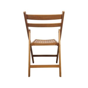 Super-Seat | Chaises pliantes en bois De Bella | Chaises pliantes en bois naturel avec assise et dossier à lattes. Conception simple. | Mobilier de restauration