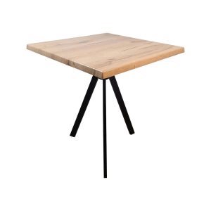Super-Seat | The Hospitality Terrace Tables | Robuste plateau en chêne werzalit avec trépied en métal noir, parfait pour toute ambiance d'accueil. | Mobilier de restauration