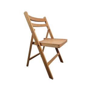 Super-Seat | Chaises pliantes en bois Bella | Bois brun clair, dossier en échelle, assise plate, charnières rabattables, design pliant élégant. | Mobilier de restauration