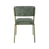 Super-Seat | Les chaises Aviator pour la restauration structure dorée vert vintage | Poêles vertes, autocollants simples, tapis anciens et zitting, pots en métal doré |. | Horecameubilair