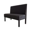 Super-Seat | Le bistro Lisa horeca eetbank Noir - 120cm | Des œuvres d'art noires, des peintures hautes et des métaux puissants - élégants et modernes. | Horecameubilair