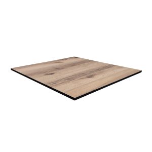 Super-Seat | Plateau de table Castle Oak HPL | Grain de bois brun clair, bords foncés, matériau HPL, ajoute de l'élégance aux tables. | Mobilier de restauration