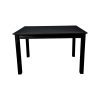 Super-Seat | La Table à manger Boss Parker noire 80x80cm | Zwarte houten eettafel, mat zwart blad en poten, strak vierkant ontwerp voor moderne ruimtes. | Horecameubilair
