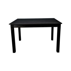 Super-Seat | La Table à manger Boss Parker noire 80x80cm | Zwarte houten eettafel, mat zwart blad en poten, strak vierkant ontwerp voor moderne ruimtes. | Horecameubilair