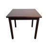Super-Seat | The Essex wooden catering tables 80x70cm | Table en bois marron foncé, carrée, avec pieds droits, entièrement en bois. | Mobilier de restauration