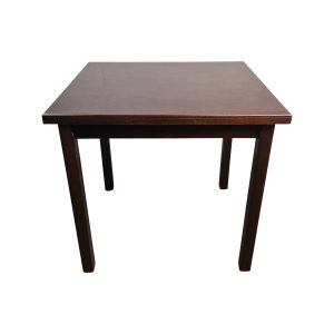 Super-Seat | Les Tables en bois Essex pour la restauration 80x70cm | Donkerbruine houten vierkante tafel, rechte poten, classique design Essex. | Horecameubilair