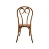 Super-Seat | The Thonet heart-back stackable plastic chairs natural | Chaise en plastique de couleur naturelle avec un tapis en forme de coeur et des pieds légèrement évasés. | Mobilier de restauration