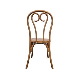 Super-Seat |A Chaises empilables Thonet Heart-Back en plastique naturel|Stoel van licht kunststof, naturel van color, gebogen rug met spiraalvorm, slanke poten|. | Horecameubilair