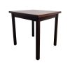 Super-Seat | The Essex wooden catering tables 80x70cm | Table en bois marron foncé, carrée, avec pieds droits, en bois massif. | Mobilier de restauration