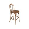 Super-Seat | Tabourets de bar Vienna Thon No 18 bois brun | Donkerbruin hout, gebogen rugleuning, vlakke zitting en afgeronde steun ; klassiek design. | Horecameubilair