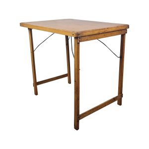 Super-Seat | Les Tables pliantes vintage industrielles 78x60cm | Rechthoekige houten opklaptafel, bois naturel, supports métalliques, design industriel. | Horecameubilair
