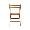 Super-Seat | La chaise pliante de théâtre vintage en bois Classico brun | Bruin houten opklapstoel met latten zitting en horizontal bandjes-rugleuning. | Horecameubilair