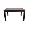 Super-Seat | The Oxford vintage wooden café tables 130x180cm | Table rectangulaire en bois brun foncé avec pieds droits, bois massif. | Mobilier de restauration