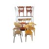 Super-Seat | The Mix Set Tubax & Thonet - 10x chaises de café en bois vintage | Bois brun foncé, pieds en métal, design vintage classique, finition lisse. | Mobilier de restauration