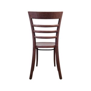 Super-Seat | The Tobias Thonet wooden café chairs vintage brown | Bois brun, dossier en échelle, finition lisse, pieds légèrement incurvés. | Mobilier pour la restauration