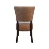 Super-Seat | The Lisa retro hospitality chairs brown | Chaise rembourrée marron avec pieds en bois foncé, dossier incurvé, look rétro. | Mobilier pour la restauration