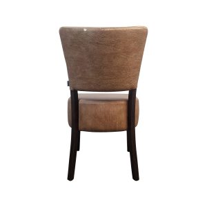 Super-Seat | The Lisa retro hospitality chairs brown | Chaise rembourrée marron avec pieds en bois foncé, dossier incurvé, look rétro. | Mobilier pour la restauration