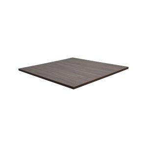 Super-Seat | Chaises design scandinave bois / noir | Bois foncé, plateau carré avec veines visibles sur fond blanc. | Mobilier de restauration