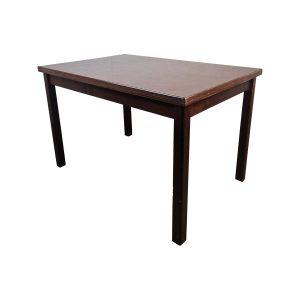 Super-Seat | Table de café en bois vintage Hudson (120x80) | Table rectangulaire en bois brun foncé avec quatre pieds droits, design classique de café. | Mobilier de restauration