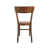 Super-Seat | The Bentley chaises de café vintage en bois | Bruine houten stoel met gebogen rugleuning, vier poten, klassiek en eenvoudig design. | Horecameubilair