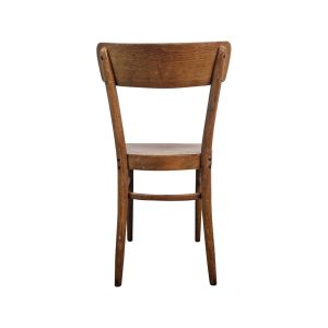 Super-Seat | The Bentley chaises de café vintage en bois | Bruine houten stoel met gebogen rugleuning, vier poten, klassiek en eenvoudig design. | Horecameubilair