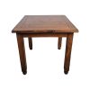 Super-Seat | The Stonemill tables en bois vintage 80x80cm Table carrée en bois avec usure visible, bois naturel, quatre pieds robustes. | Mobilier pour la restauration