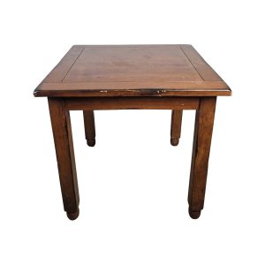 Super-Seat | The Stonemill tables en bois vintage 80x80cm Table carrée en bois avec usure visible, bois naturel, quatre pieds robustes. | Mobilier pour la restauration
