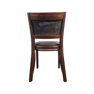 Super-Seat | The Stonemill vintage wooden chairs | Chaises en bois brun foncé avec dossier incurvé et assise rembourrée, d'une élégance intemporelle. | Mobilier pour la restauration