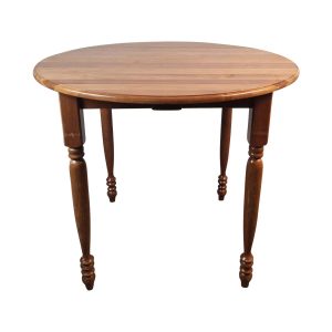 Super-Seat | The Kingsley tables de café vintage en bois rondes 90cm | Ronde tafel, glad houten blad, vier gedraaide poten, naturel houtkleur |. | Horecameubilair
