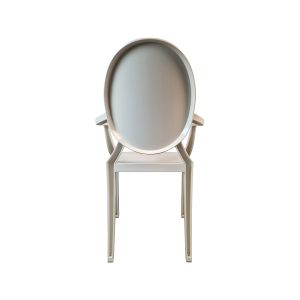 Super-Seat | Kartell fauteuils Victoria Ghost blancs par Philippe Starck | Fauteuil blanc, polycarbonate, dossier rond, accoudoirs angulaires. |. | Horecameubilair