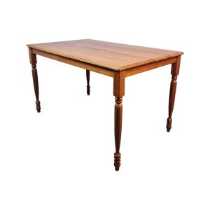 Super-Seat | The Belvoir tables de café rétro en bois 120x80cm | Houten vintage cafétafel, glad lichtbruin blad, vier gedraaide houten poten. | Horecameubilair
