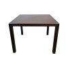 Super-Seat | Table de brasserie vintage en bois Nordby 100x100cm, carrée, marron foncé, avec quatre pieds droits | Donkerbruin houten vierkante brasserie tafel met strakke poten, gemaakt van massief hout | Donkerbruin houten vierkante brasserie tafel met strakke poten, gemaakt van massief hout. | Horecameubilair