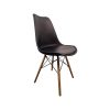 Chaises coque design rétro Eames noires