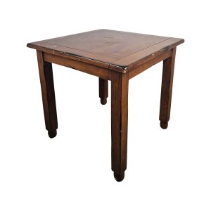 Super-Seat | The Stonemill Table en bois vintage 80x80cm Table carrée en bois, marron, bois massif, signes visibles d'utilisation, plateau lisse. | Mobilier pour la restauration
