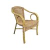 Super-Seat | Les Chaises Lisa noires Diego pour la restauration | Zwarte rotan stoelen met natuurlijk gevlochten zitting en bamboe-look frame. | Horecameubilair
