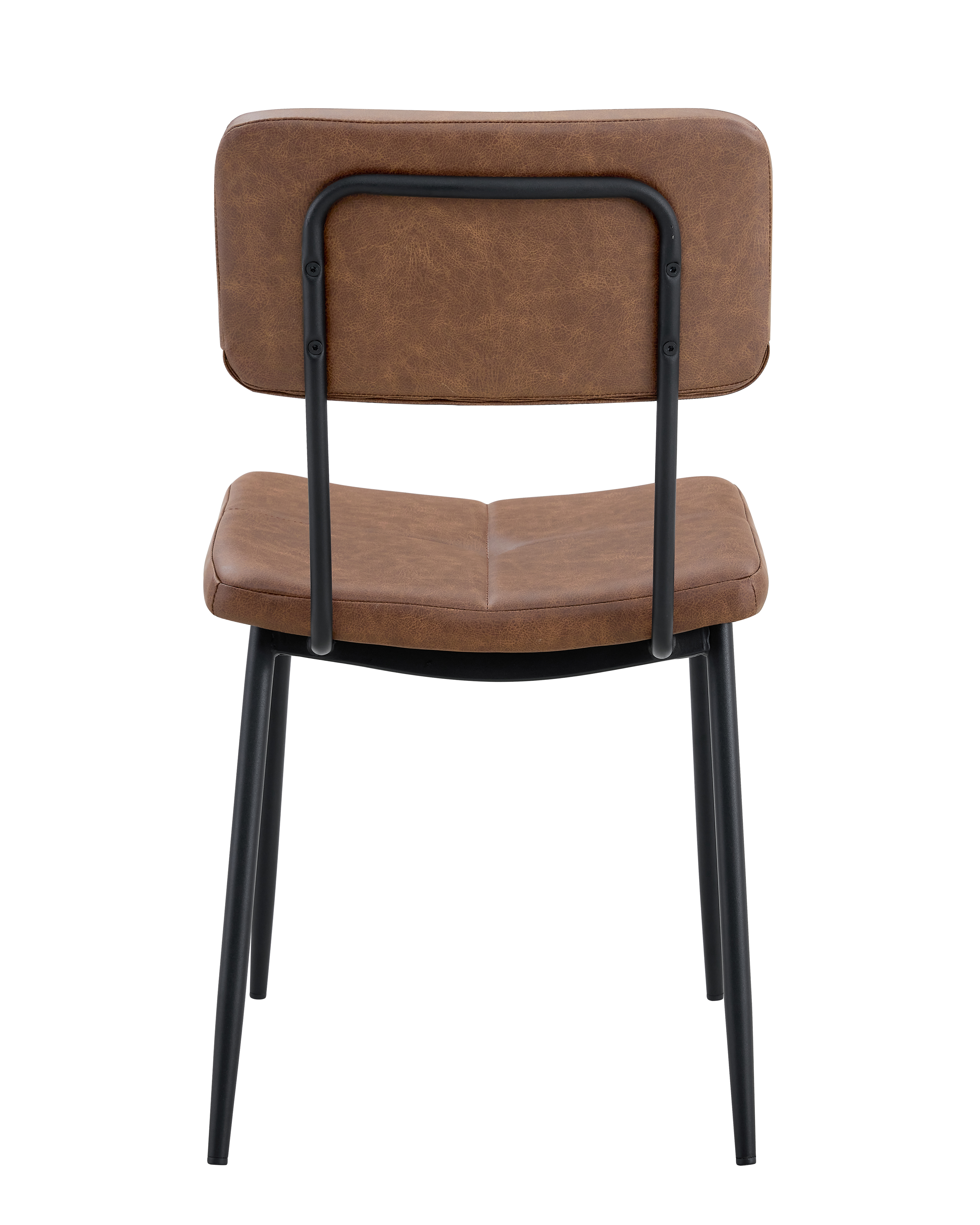Super-Seat | Maison design chairs velours Mocha Chaise en velours marron avec structure en métal noir, tapis rectangulaire et pieds droits. | Mobilier de restauration