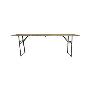 Super-Seat |Table d'accueil rectangulaire avec plateau en or noir et cadre noir, 70 cm de large, vue de côté. | Mobilier de restauration