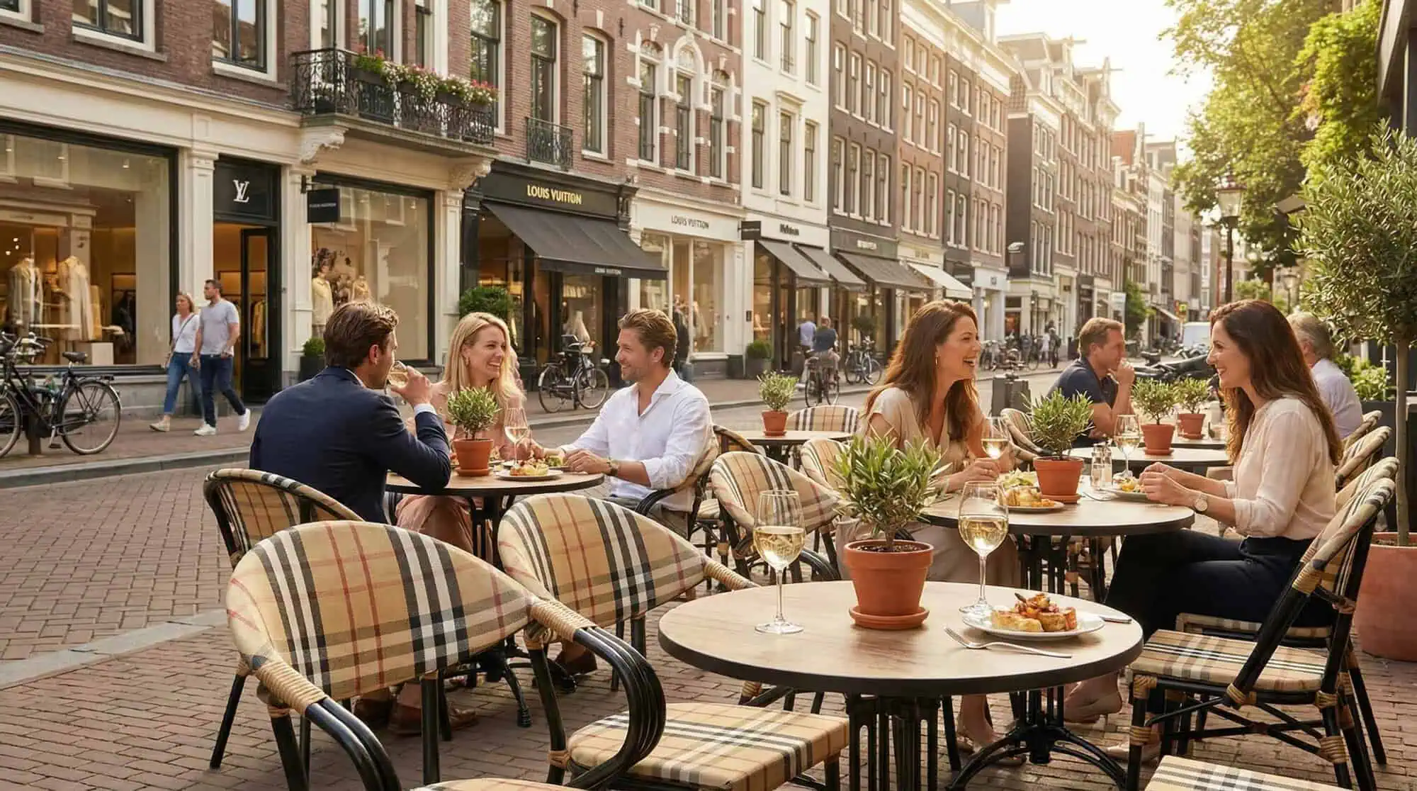 Burlen & Co. chaises empilables outdoor pour la restauration