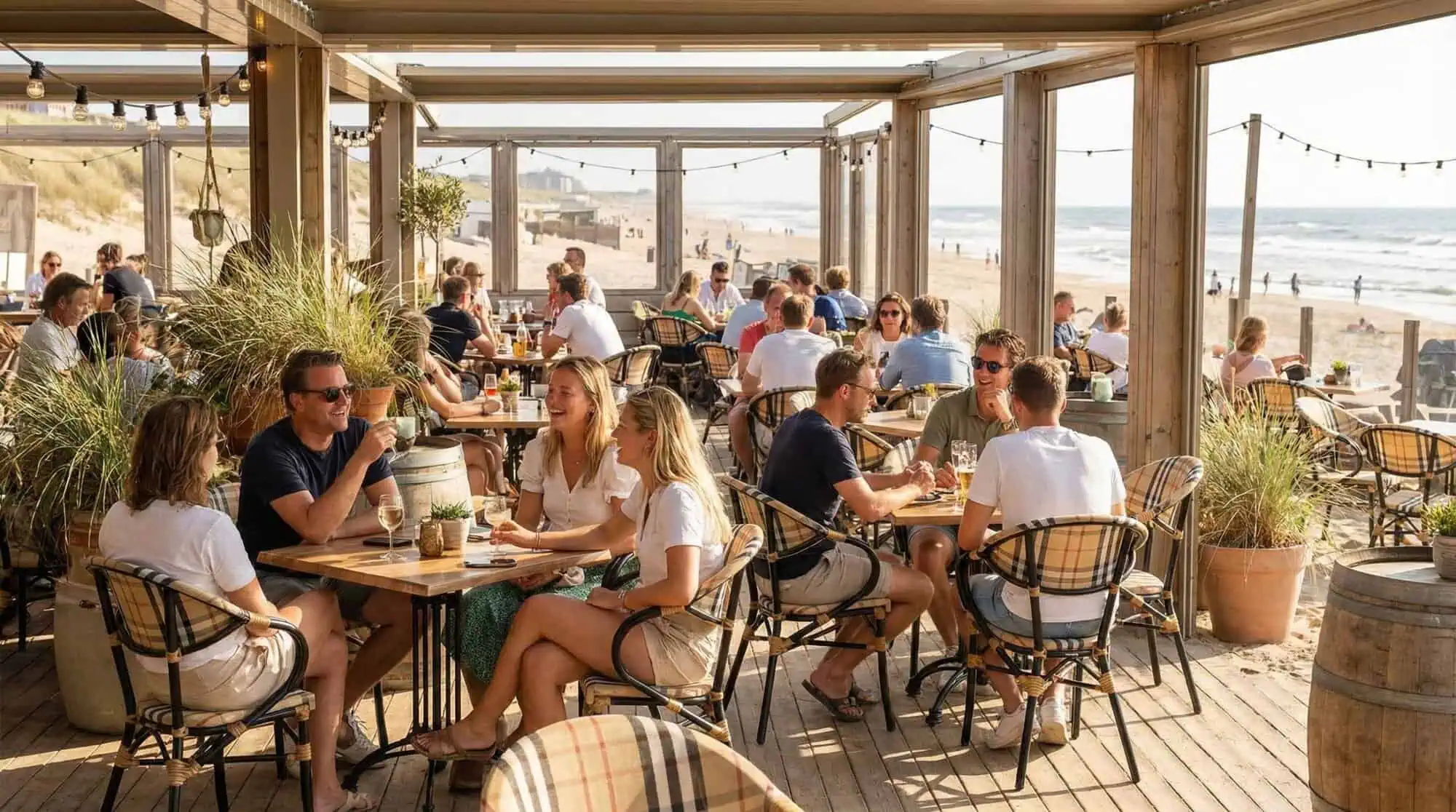 Burlen & Co. chaises empilables outdoor pour la restauration