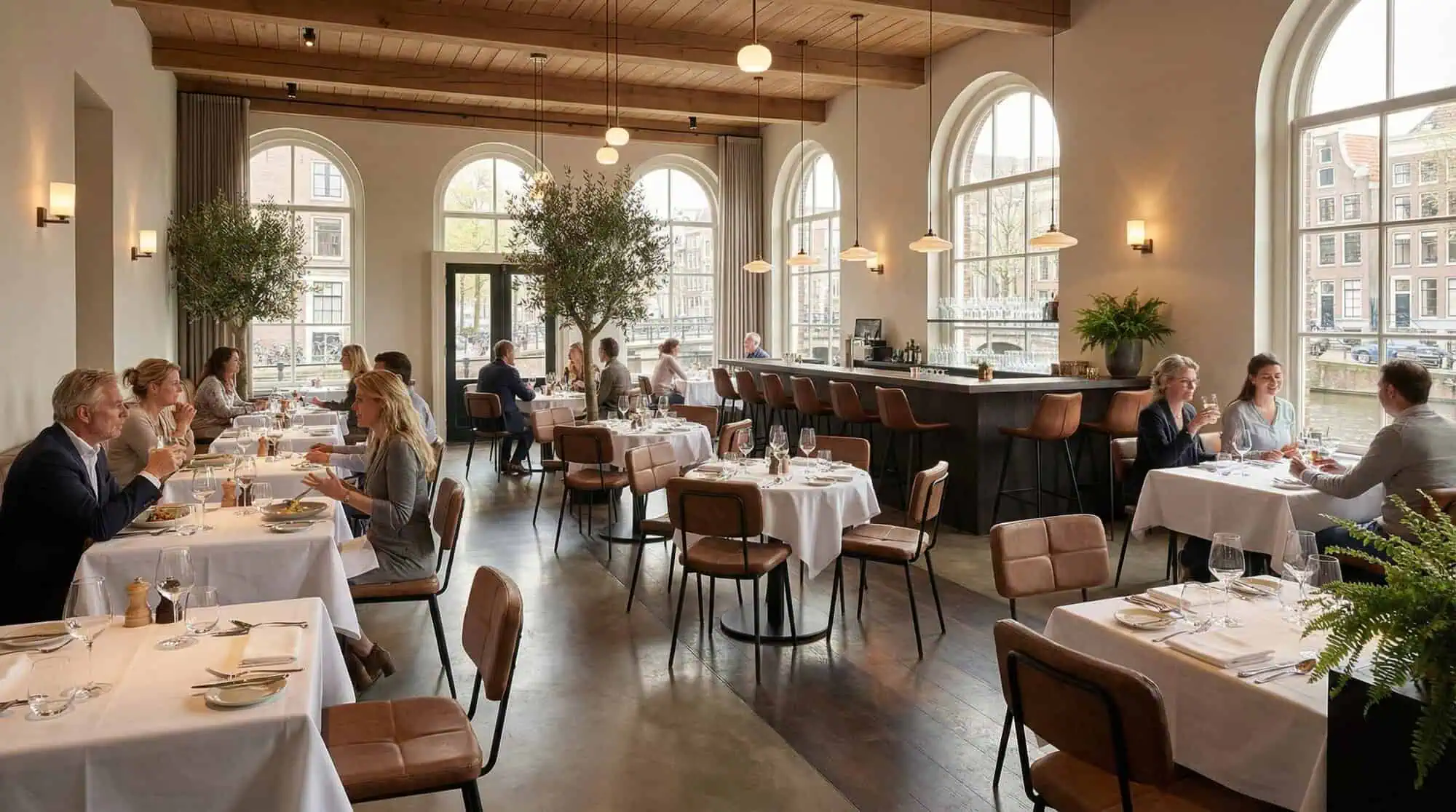 Chaises design vintage Gerlon en cuir cognac